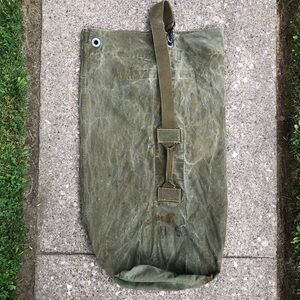 Lot of 2 military surplus duffel bags